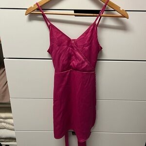 Pink romper dress